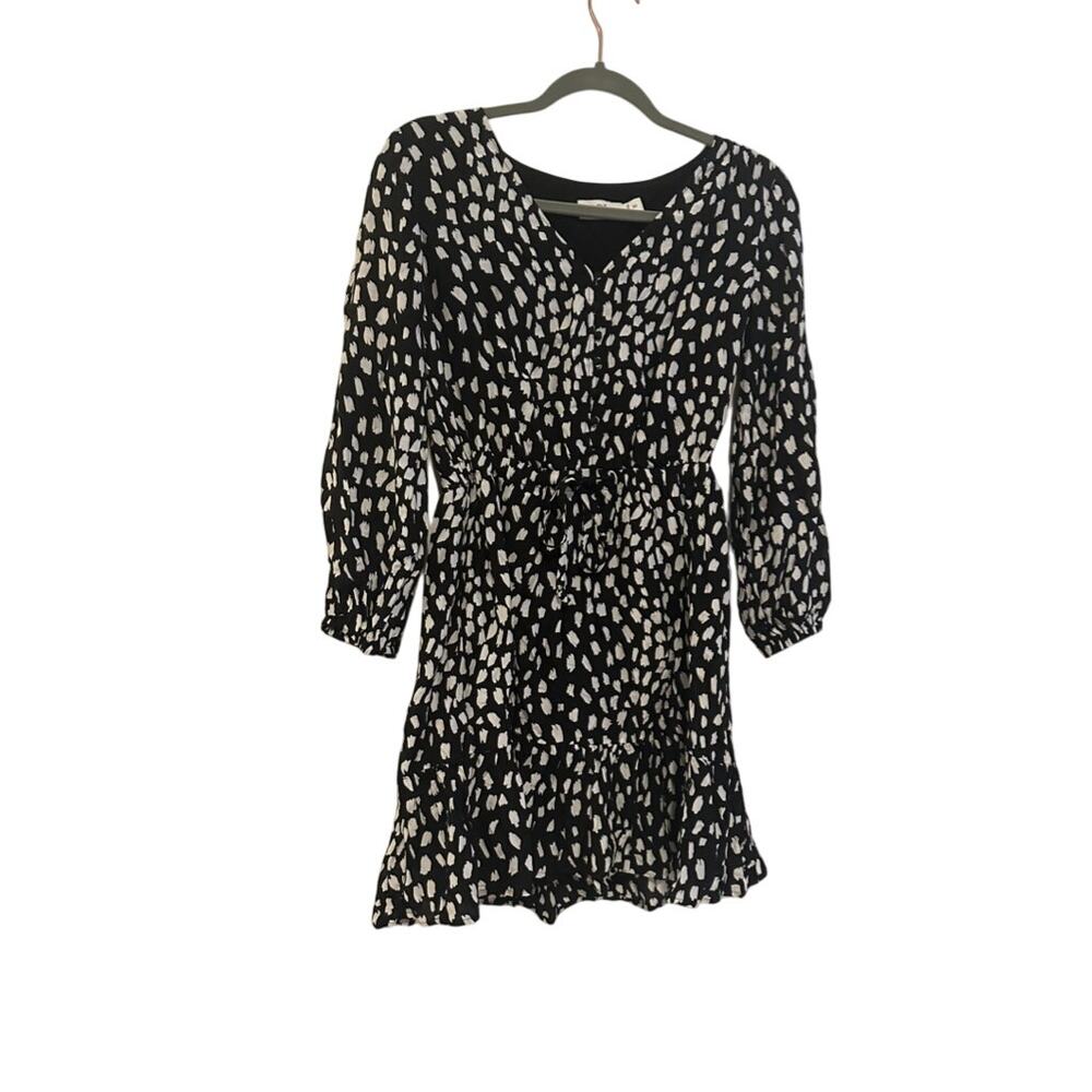 Vineyard Vines Wild Spotted Tie Waist Dress